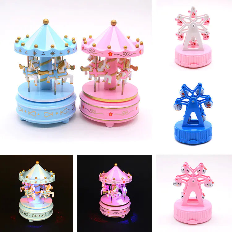 Musical Carousel Cake Decoration for Kids' Birthdays