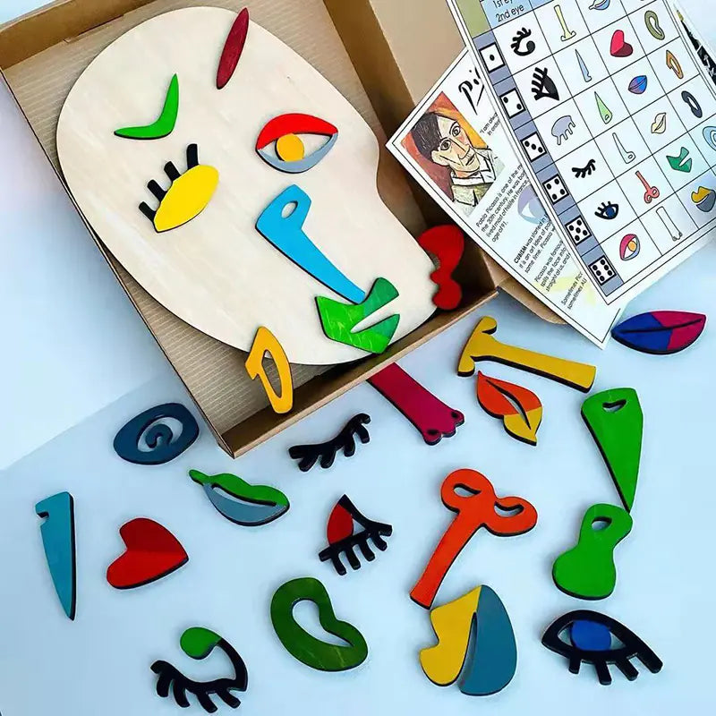 Wooden Montessori Educational Jigsaw Puzzle for Kids