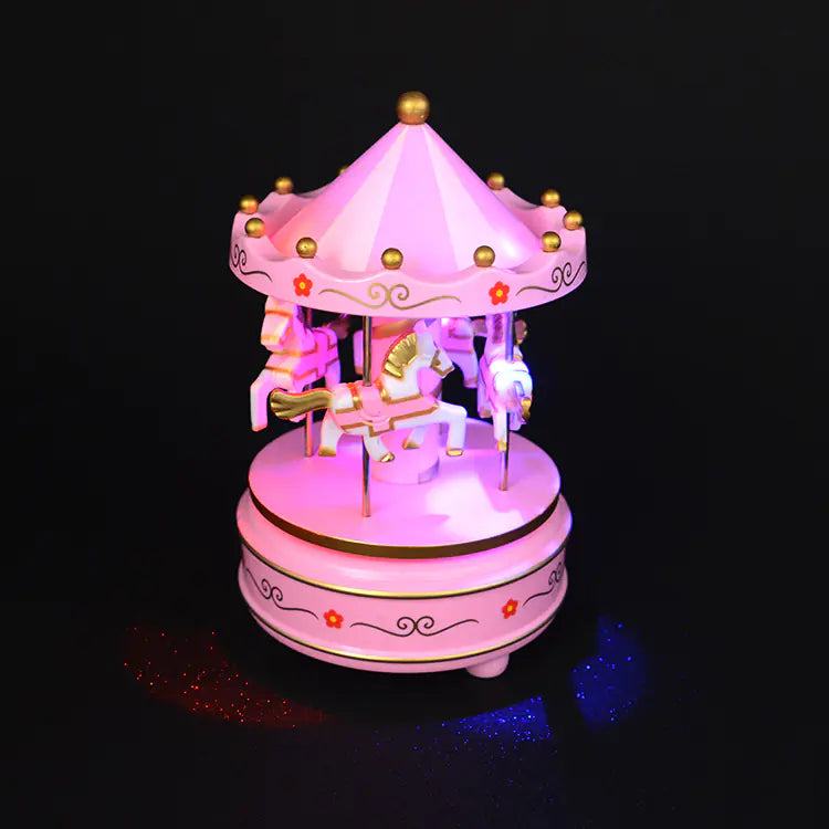 Musical Carousel Cake Decoration for Kids' Birthdays