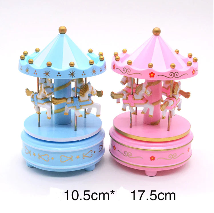 Musical Carousel Cake Decoration for Kids' Birthdays