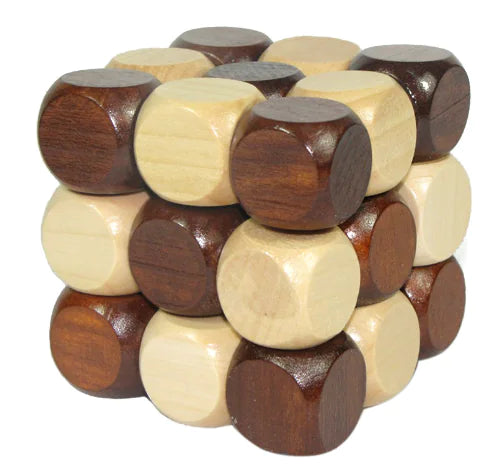 Wooden Rubik's Cube Puzzle Toy