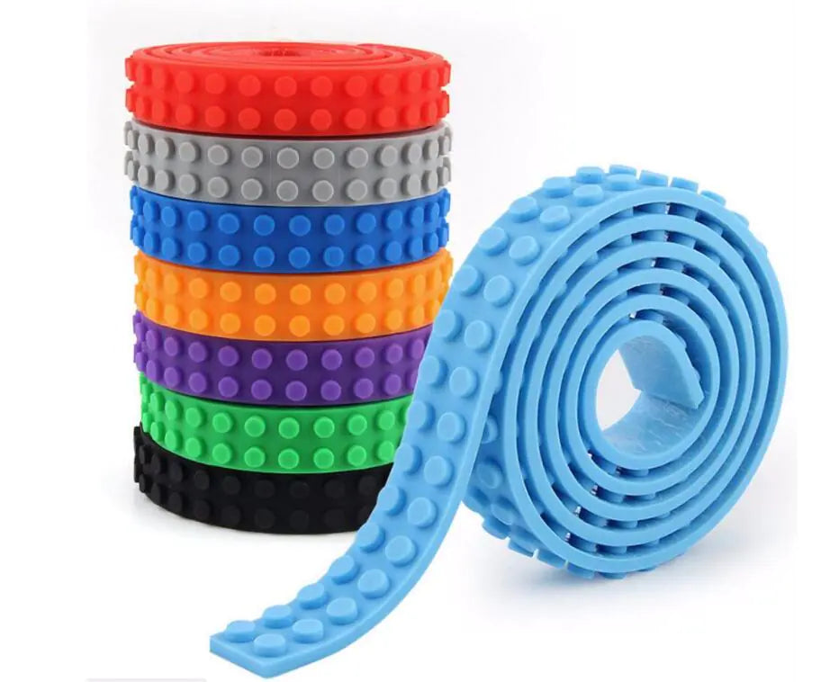 Silicone Building Brick Strips for Toy Construction