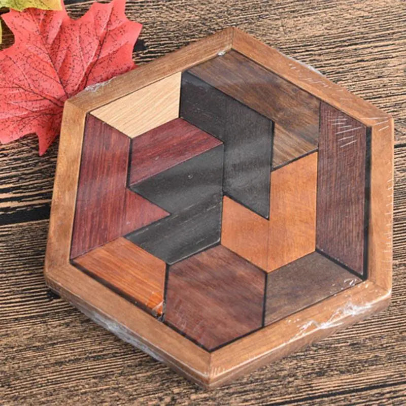 Wooden Puzzle Toy for Kids - Brain Teaser Game