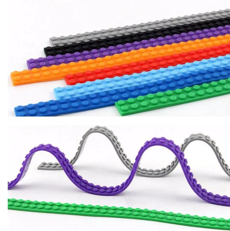 Silicone Building Brick Strips for Toy Construction