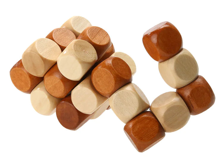 Wooden Rubik's Cube Puzzle Toy