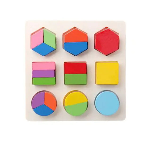 Montessori Wooden Alphabet and Number Puzzle Game