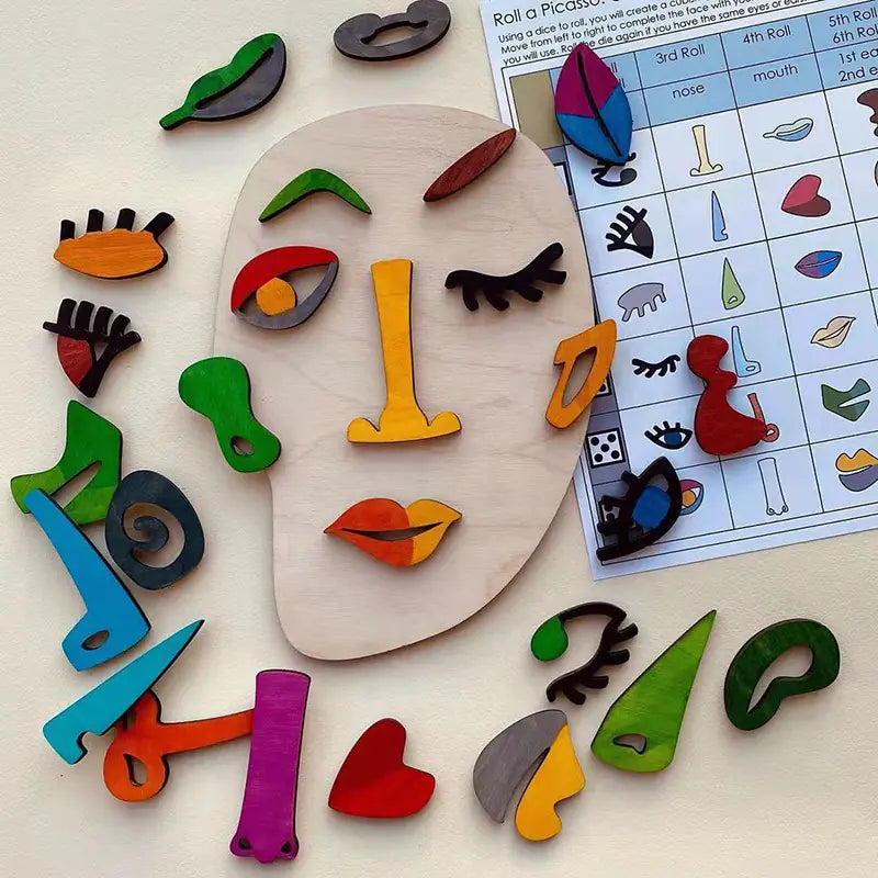 Wooden Montessori Educational Jigsaw Puzzle for Kids