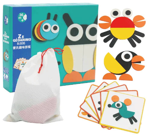 Wooden Brain Teaser Tangram Puzzle Toy