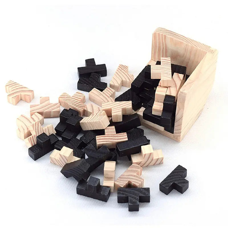 Wooden Lock Puzzle, Rubik's Cube, Brain Teaser Blocks